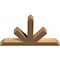 Ekena Millwork Saratoga Timber Gable Bracket, Western Red Cedar, 60"W x 38"H x 5 1/2"D x 5 1/2"F, 15/12 Pitch GBW060X38X0606SAR00SWR - alternate 5